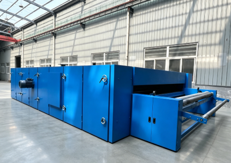 Hot air through thermal bonding oven for nonwoven production line